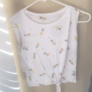 Pineapple print top